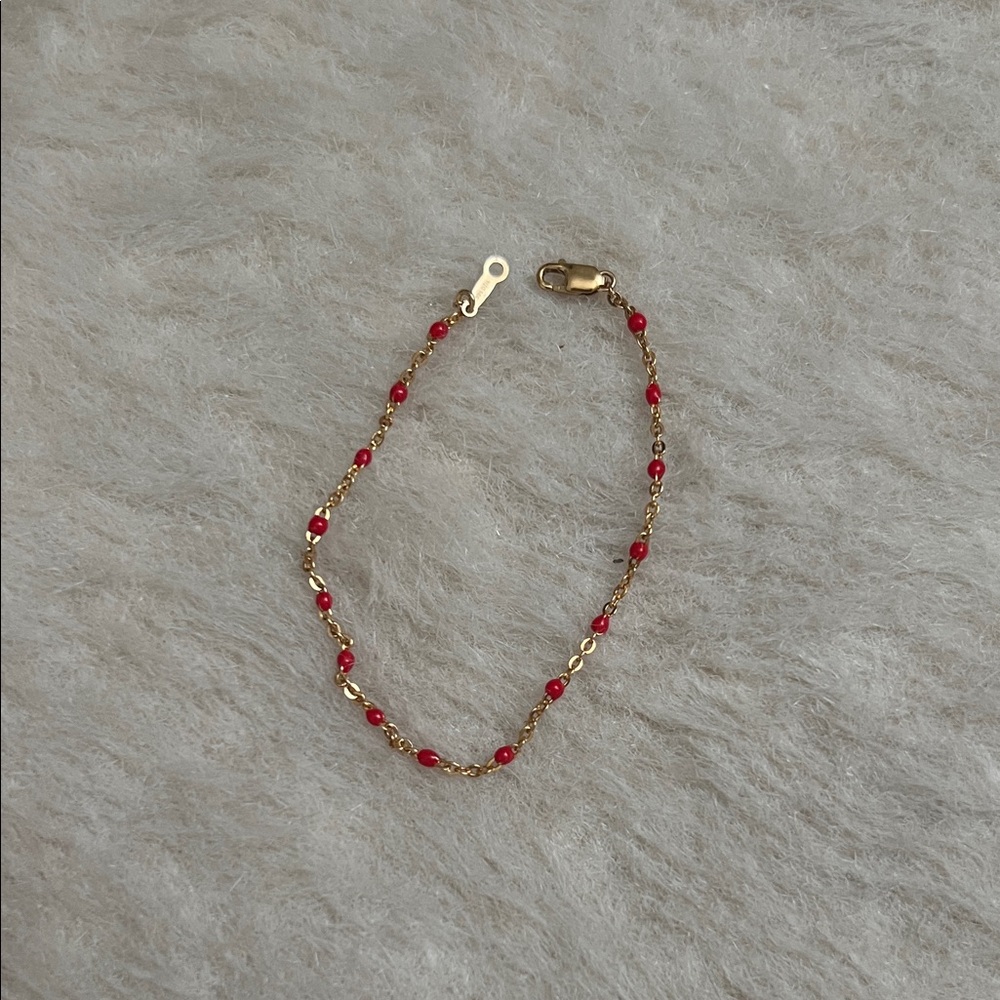 Cuffed by Nano red daisy bracelet